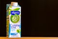 Alpro Cuisine Soy light cream. Fully vegan and plant based. Label in Dutch, French and German