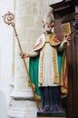 Statue of a bishop Saint in the Church of St Andrew