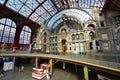 Antwerp Central Railway Station, operated by the national railway company NMBS Royalty Free Stock Photo