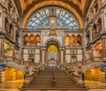 Antwerp Central Train Station in Belgium Royalty Free Stock Photo