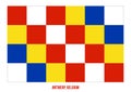 Antwerp Flag Vector Illustration on White Background. Provinces Flags of Belgium