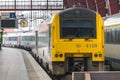 SNCB train in antwerp belgium Royalty Free Stock Photo