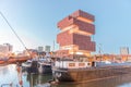 ANTWERP - MAY 3: Museum aan de Stroom (MAS) along the river Scheldt in the Eilandje district of Antwerp, Belgium, on May Royalty Free Stock Photo