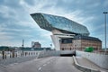 Antwerp port administration headquarters, designed by famous iranian architect Zaha Hadid, Antwerpen, Belgium