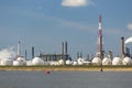 Antwerp Port Refinery And Gas Storage Tanks Royalty Free Stock Photo