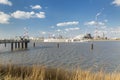 Antwerp Port Refinery And Jetty Royalty Free Stock Photo