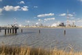 Antwerp Port Refinery And Jetty Royalty Free Stock Photo