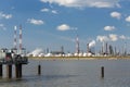 Antwerp Port Refinery And Jetty Royalty Free Stock Photo