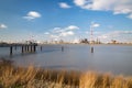 Antwerp Port Refinery And Jetty Long Exposure Royalty Free Stock Photo
