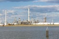 Antwerp Port Refinery And Storage Tanks Royalty Free Stock Photo