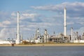 Antwerp Port Refinery And Storage Tanks Royalty Free Stock Photo