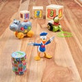 Vintage toys with animated character Donald Duck.