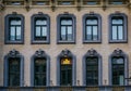 Antwerpen, Belgium, April 23, 2019, KBC bank building in antwerp city, historical looking architecture with beautiful frameworks