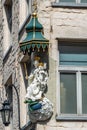 Madonna statue on corner Eiermarkt and Suderman straat, Antwerpen, Belgium