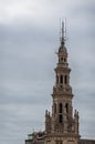 Steeple of Shipping pilots building, Antwerpen, Belgium Royalty Free Stock Photo