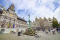 Antwerpen grote markt, town square, Antwerpen, Belgium Royalty Free Stock Photo