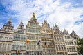 Antwerpen grote markt, town square, Antwerpen, Belgium Royalty Free Stock Photo