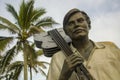 Rio de Janeiro, Brazil - March 25, 2016: Statue of Tom Jobim, a Brazilian legend of music and bossa-nova precursor