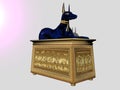 Anubis on Chest Royalty Free Stock Photo