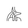 Anubis Egyptian Deity Icon Royalty Free Stock Photo