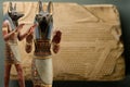 Anubis the Egyptian god of mummification and cemeteries, protector of the necropolis and the world of the dead
