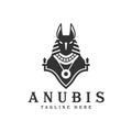 anubis head vector illustration logo Royalty Free Stock Photo