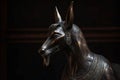 Anubis metallic statue. Generate ai Royalty Free Stock Photo