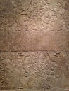 Anunnaki and Tree of Life - Relief Panel at Metropolitan Museum of Art in Manhattan, New York, NY. Royalty Free Stock Photo