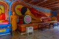 Anuradhapura, Sri Lanka, February 9, 2022: Buddha at Isurumuniya
