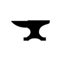 Anvil for Blacksmith Illustration Symbol Vector. Vintage anvil blacksmith crafting vector icon