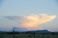 Anvil Cloud Thunderstorm in the distance Royalty Free Stock Photo