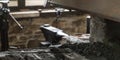 Anvil in historical forge Royalty Free Stock Photo