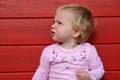 Portrait of an anxiously toddler girl Royalty Free Stock Photo