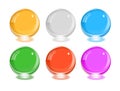 Any color glass balls set. EPS10 Royalty Free Stock Photo