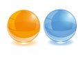 Any color glass balls set. EPS10 Royalty Free Stock Photo