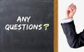 Any questions text on blackboard