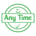 102-Any Time Stamp Royalty Free Stock Photo
