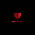 Modern Love Heart Wine Glass Logo Design Vector Royalty Free Stock Photo