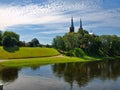 Anyksciai city and beautiful river Sventoji Royalty Free Stock Photo