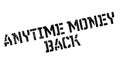 Anytime Money Back rubber stamp Royalty Free Stock Photo