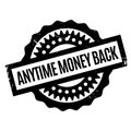 Anytime Money Back rubber stamp Royalty Free Stock Photo