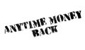 Anytime Money Back rubber stamp Royalty Free Stock Photo