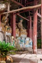 Anyue County, Sichuan Province in the Northern Song Dynasty Peacock cave temple created three Buddha Cave, Cave Buddha Guanyin