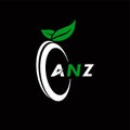 ANZ creative minimalist letter logo. ANZ unique vector initials alphabet letter logo design Royalty Free Stock Photo