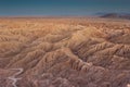 Anza-Borrego badlands before sunset Royalty Free Stock Photo
