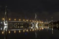 Anzac bridge at night time, Sydney Australia Royalty Free Stock Photo