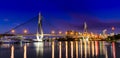 Anzac Bridge in Sydney City, Australia Royalty Free Stock Photo