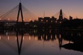 Anzac Bridge, Sydney Harbour, Australia Royalty Free Stock Photo
