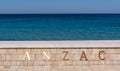 Anzac Cove in Gallipoli at Canakkale Turkey