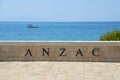Anzac Cove Memorial in Canakkale Turkey Royalty Free Stock Photo